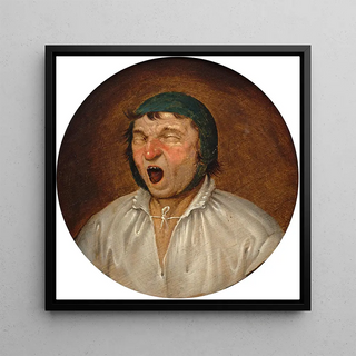 Tête d'un homme la bouche ouverte - Pieter Brueghel le Jeune