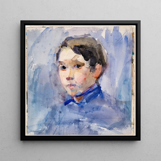 Tête d'un jeune garçon peut-être en uniforme - Clare Marsh
