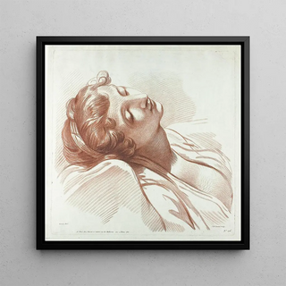Tête d'une jeune femme endormie - Jean-Baptiste Lucien