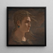 Tête de Méduse - Elihu Vedder — inramlat konstverk på väggen
