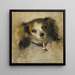 Tête de chien - Pierre-Auguste Renoir — inramlat konstverk på väggen