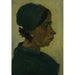Reproduktion av målningen Tête de paysanne - Vincent van Gogh
