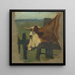 Tête et cou de vache dans un pâturage - Floris Verster — inramlat konstverk på väggen