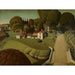 Reproduktion av målningen The Birthplace of Herbert Hoover, West Branch, Iowa - Grant Wood