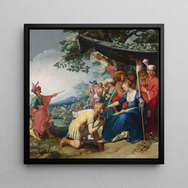 Théagène recevant le palmier d'honneur de Chariclée - Abraham Bloemaert
