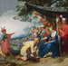 Théagène som mottar palmblomman av ära från Chariclée - Abraham Bloemaert — vy av konstverket
