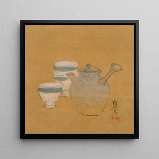 Théière et tasses - Shibata Zeshin