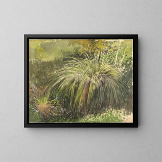 Themistokles Von Eckenbrecher - A Corner of a Meadow with Fountaingrass.webp