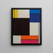 Composition XXI - Theo van Doesburg — inramlat konstverk på väggen