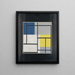 Komposition simultanée - Theo van Doesburg — inramlat konstverk på väggen