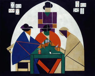 Les Joueurs de cartes - Theo van Doesburg — vy av konstverket