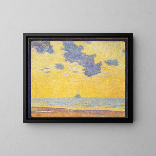 stora moln - Theo van Rysselberghe — inramlat konstverk på väggen