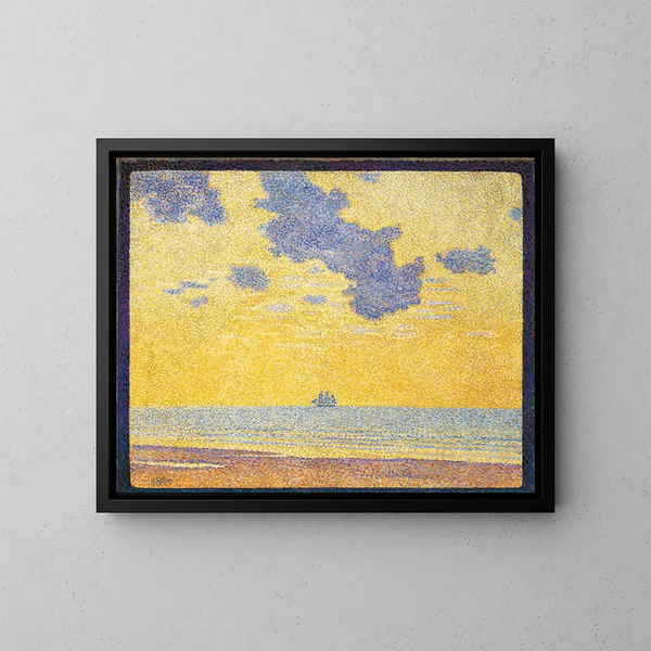 stora moln - Theo van Rysselberghe — inramlat konstverk på väggen