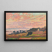 La Baie au soleil couchant, Saint-Clair - Theo van Rysselberghe — inramlat konstverk på väggen