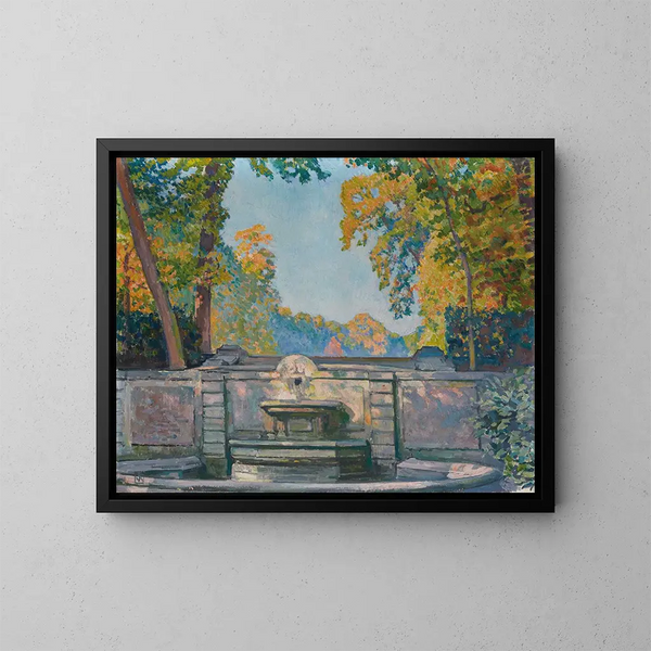 La Fontaine - Theo van Rysselberghe — inramlat konstverk på väggen