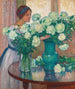 Les Pivoines blanches - Theo van Rysselberghe — vy av konstverket