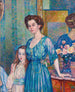 Madame von Bodenhausen med sitt barn Luli - Theo van Rysselberghe — vy av konstverket
