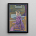 Maria, den blivande Madame Henry Van de Velde - Theo van Rysselberghe — inramlat konstverk på väggen
