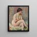 Pas d'Assise Maude - Theo van Rysselberghe — inramlat konstverk på väggen