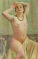 Paquita med halsband - Theo van Rysselberghe — vy av konstverket