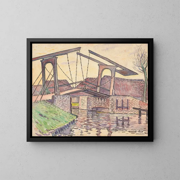 Pont en Hollande - Theo van Rysselberghe — inramlat konstverk på väggen