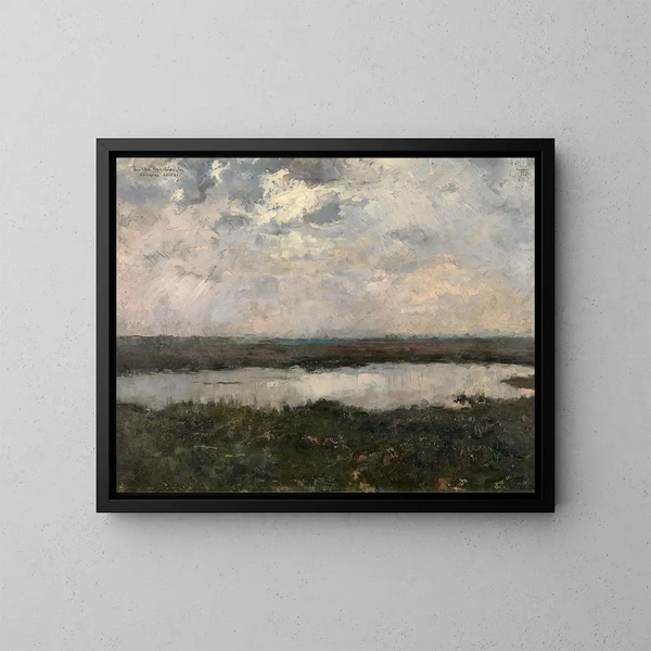 Bassin dans le Kempen - Theo van Rysselberghe — inramlat konstverk på väggen