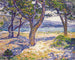 La Méditerranée à Le Lavandou - Theo van Rysselberghe — vy av konstverket