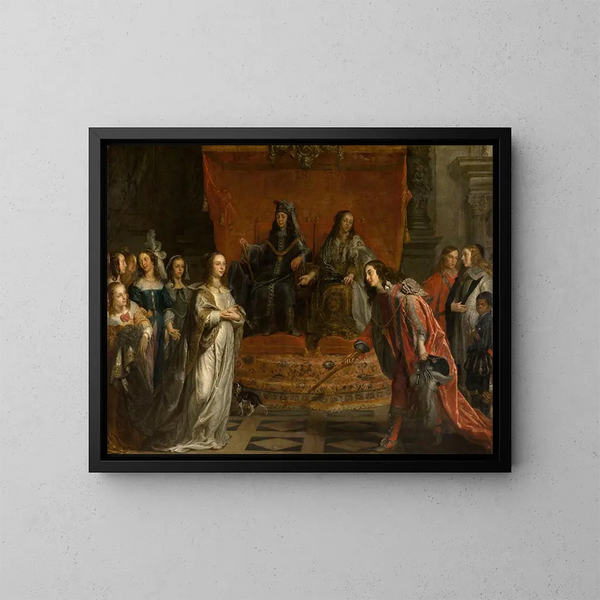 L'Envoyé - Theodoor Boeyermans — inramlat konstverk på väggen