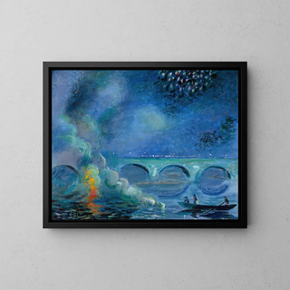 Theodore Earl Butler - Fireworks Bridge at Vernon France.webp