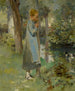 vid flodkanten - Theodore Robinson — vy av konstverket