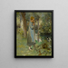 vid flodkanten - Theodore Robinson — inramlat konstverk på väggen
