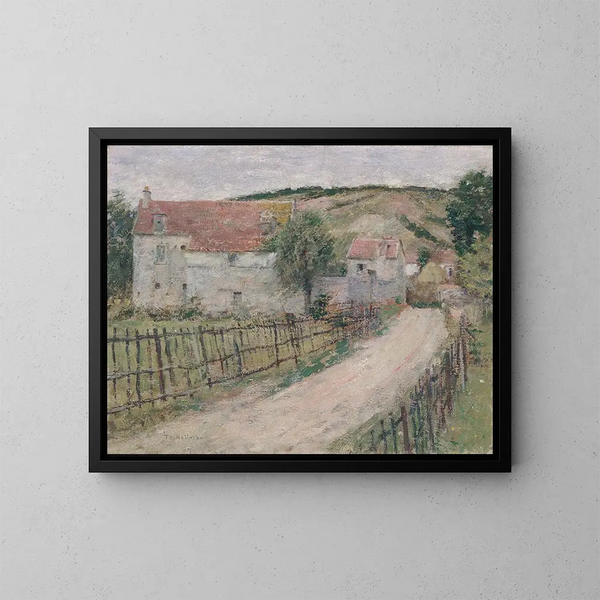 Le Vieux Moulin - Theodore Robinson — inramlat konstverk på väggen