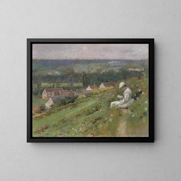 La vallée d'Arconville - Theodore Robinson — inramlat konstverk på väggen