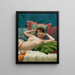 Odalisque - Theodoros Ralli — inramlat konstverk på väggen