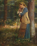 Bergère au repos - Theodoros Ralli — vy av konstverket