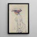 Silhouette de Madame Georges à Ambleteuse - Théo van Rysselberghe — inramlat konstverk på väggen