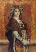 porträtt av Sarah Bernhardt 1844-1923 i Gismonda - Théobald Chartran — vy av konstverket
