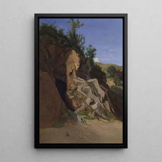 Thodore Caruelle dAligny - Landscape with a Cave.webp