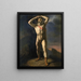 Académie d'homme nu au glaive - Théodore Géricault — inramlat konstverk på väggen