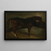 Häst brun - Théodore Géricault — inramlat konstverk på väggen