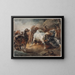 stridshästar - Théodore Géricault — inramlat konstverk på väggen