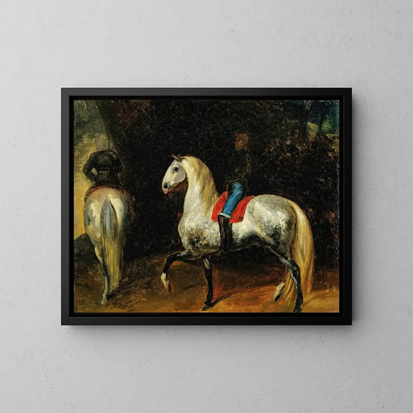 Le Mangeur - Théodore Géricault — inramlat konstverk på väggen