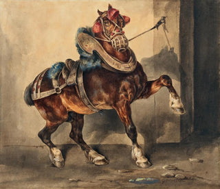 Le cheval du plâtrier - Théodore Géricault — vy av konstverket