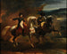 Napoléon ger en order till en överste officer för Guiderna - Théodore Géricault — vy av konstverket