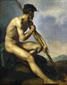 Krigare nu med en lans - Théodore Géricault — vy av konstverket