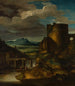 Landskapsmålning av Italien vid gravkammaren - Théodore Géricault — vy av konstverket