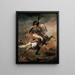 The Charging Chasseur - Théodore Géricault — inramlat konstverk på väggen
