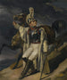 The Wounded Cuirassier Study Le Cuirassier blessé quittant le feu esquisse - Théodore Géricault — vy av konstverket