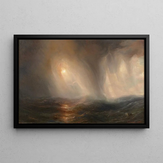 Thodore Gudin - Effet de lumire au cur dune tempte en mer.webp