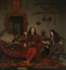 Thomas Hees och hans tjänare Thomas samt bröderna Jan och Andries Hees - Michiel Van Musscher — vy av konstverket